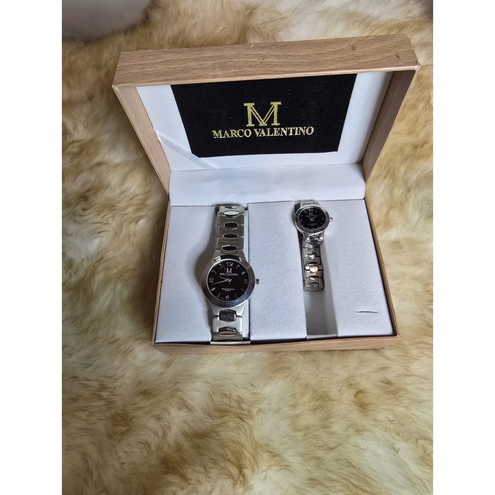 MARCO VALENTINO mens and women's set of Watches with Box